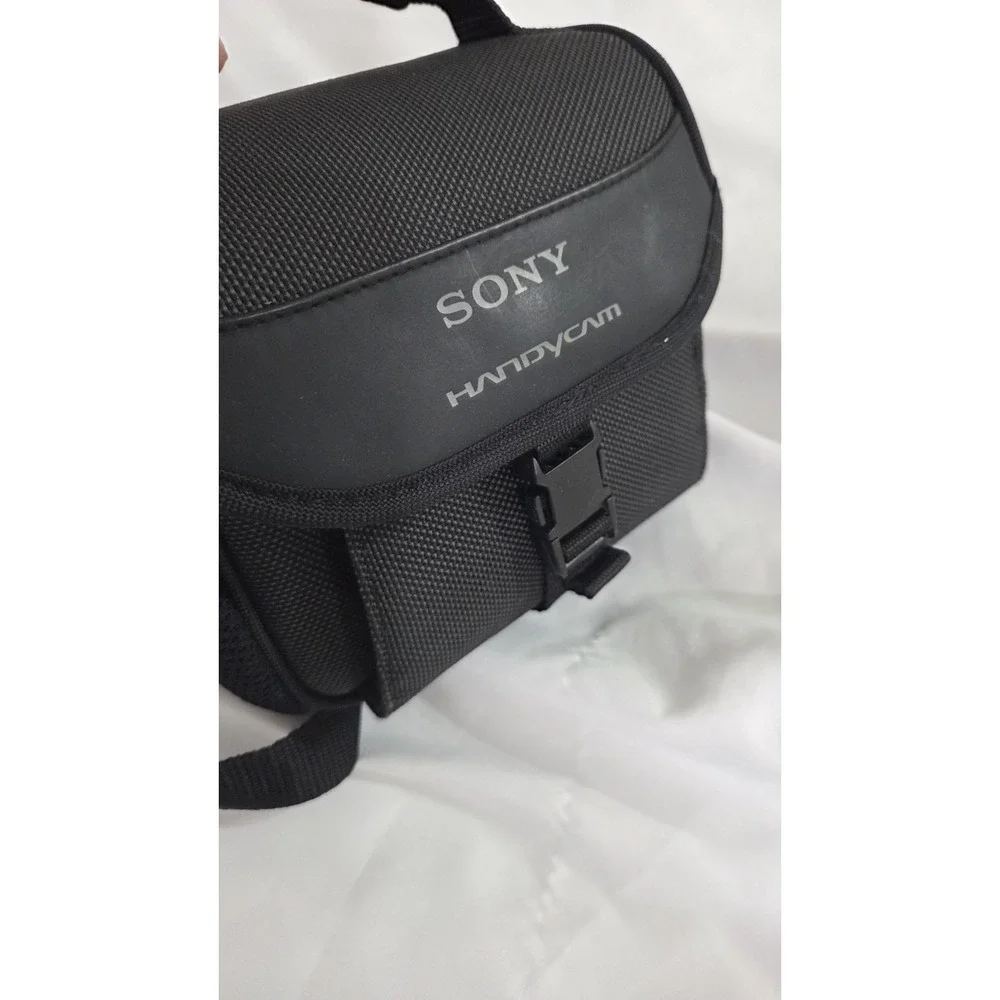Sony HandyCam Camcorder Padded Carrying Soft Case Camera Bag Black with strap
